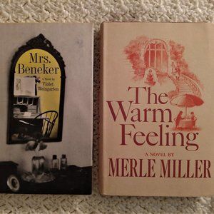 2 Vintage 1960s Hardcover Books~Mrs Beneker & The Warm Feeling~Romantic Comedy